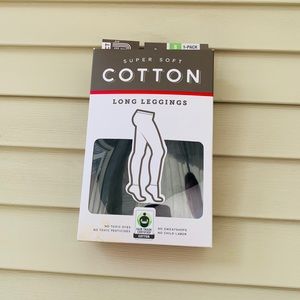 black organic cotton leggings NWT size S